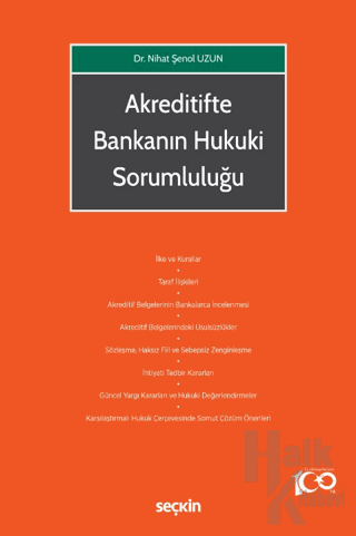 Akreditifte Bankanın Hukuki Sorumluluğu - Halkkitabevi