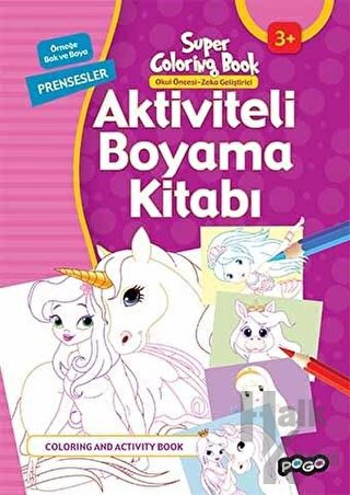 Aktiviteli Boyama Kitabı - Prensesler - Halkkitabevi