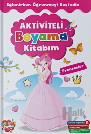 Aktiviteli Boyama Kitabı - Prensesler - Halkkitabevi