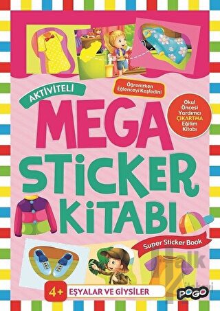 Aktiviteli Mega Sticker Kitabı - Eşyalar ve Giysiler