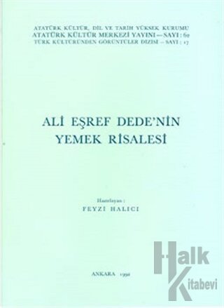 Ali Eşref Dede'nin Yemek Risalesi - Halkkitabevi