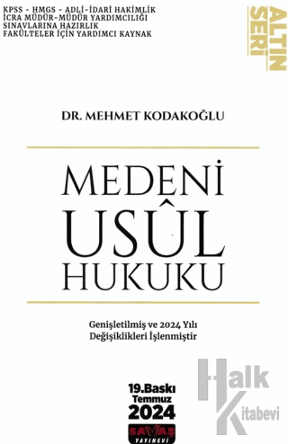 Altın Seri - Medeni Usul Hukuku Konu Anlatımı