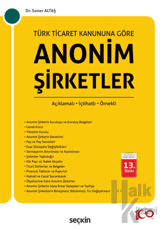 Anonim Şirketler (Ciltli)