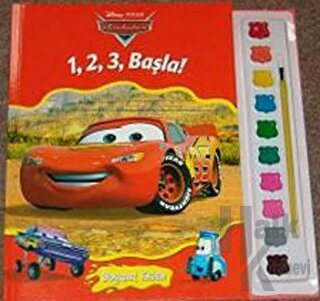 Arabalar 1,2,3 Başla Boyama Kitabı