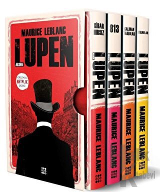 Arsen Lüpen-Kutulu Kırmızı Set (4 Kitap Takım)