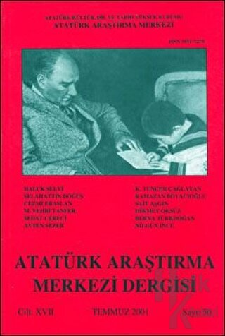 Atatürk Araştırma Merkezi Dergisi Cilt 17 Temmuz 2001 Sayı: 50