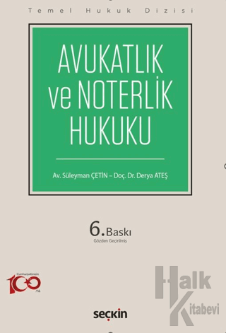 Avukatlık ve Noterlik Hukuku (THD) - Halkkitabevi