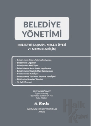 Belediye Yönetimi (Ciltli) - Halkkitabevi