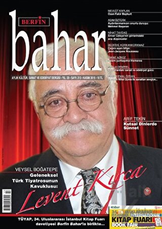 Berfin Bahar Aylık Kültür, Sanat ve Edebiyat Dergisi Sayı: 213 Kasım 2