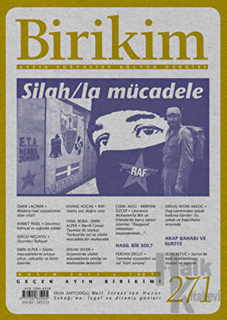 Birikim Aylık Sosyalist Kültür Dergisi Sayı: 271