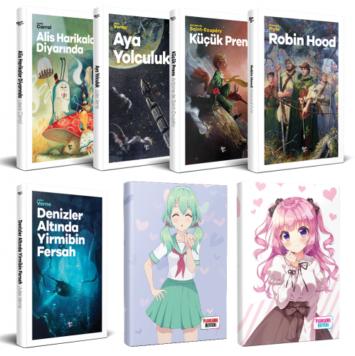 Çocuk Klasikleri 5 Kitap - Violet ve Schoolgirl Defter