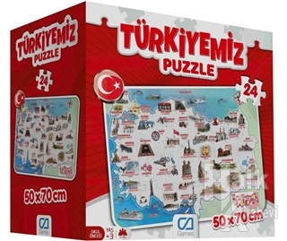 CA Games Türkiyemiz - 24 Parça Yer Puzzle - Halkkitabevi