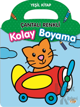 Çantalı Renkli Kolay Boyama- Yeşil Kitap - Halkkitabevi