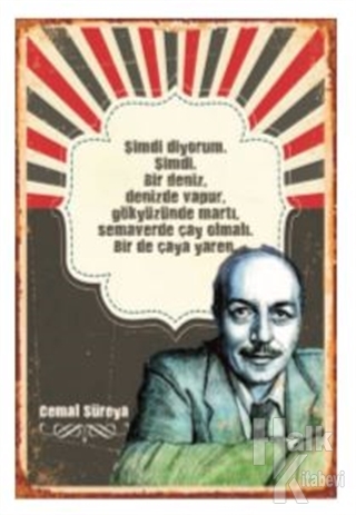 Cemal Süreya Ahşap Poster - Halkkitabevi