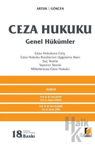 Ceza Hukuku Genel Hükümler (Ciltli) - Halkkitabevi