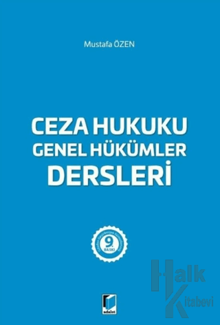 Ceza Hukuku Genel Hükümler Dersleri - Halkkitabevi