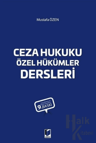 Ceza Hukuku Özel Hükümler Dersleri - Halkkitabevi