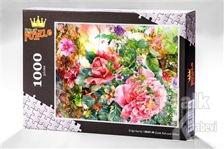 Çiçek Bahçesi Detay (1000 Parça) - Ahşap Puzzle Doğa Serisi - (DG07-M)