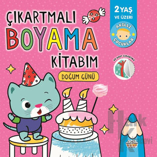 Çıkartmalı Boyama Kitabım - Doğum Günü - Halkkitabevi