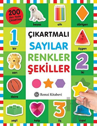 Çıkartmalı Sayılar Renkler Şekiller