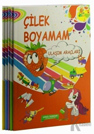 Çilek Boyamam Seti - Ulaşım Araçları 5 Kitap