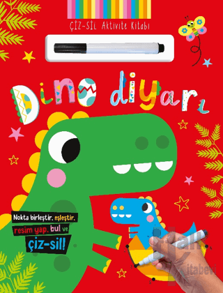 Çiz – Sil Aktivite Kitabı Dino Diyarı - Halkkitabevi