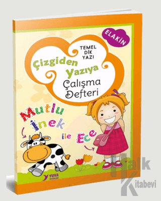 Çizgiden Yazıya Çalışma Defteri (64 sayfa - Düz Yazı - Anetil) - Halkk