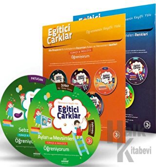 Çocuklar İçin Aktiviteli Eğitici Çarklar Eğitim 10'lu Set