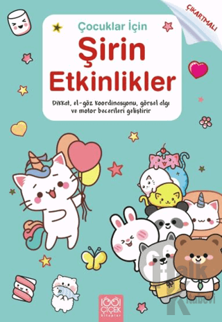 Çocuklar için Şirin Etkinlikler - Çıkartmalı - Halkkitabevi