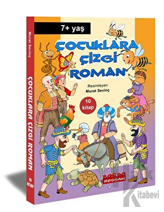 Çocuklara Çizgi Roman - Renkli Resimli 10 Kitap set - Halkkitabevi