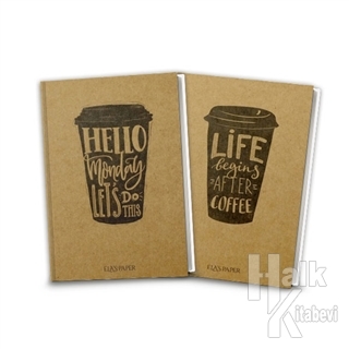 Coffee Düz Defter (2 Defter Takım) - Halkkitabevi