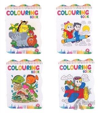 Colouring Book - 4 Kitap (Asorti 40'lı Paket) İadesizdir - Halkkitabev