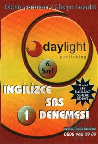 Daylight 6. Sınıf İngilizce SBS Denemesi - Halkkitabevi