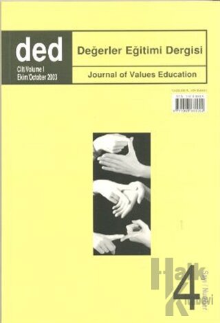 Değerler Eğitimi Dergisi Sayı: 4