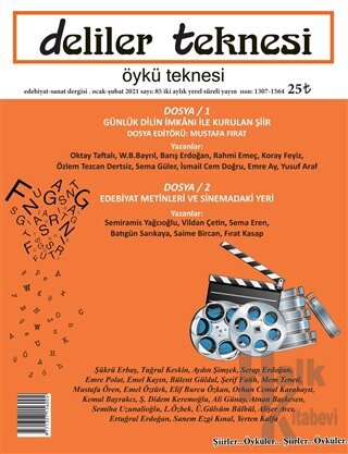 Deliler Teknesi Edebiyat Sanat Dergisi: Ocak-Şubat 2021 - Halkkitabevi