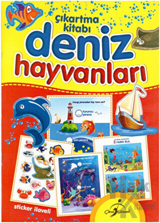 Deniz Hayvanları - Çıkartma Kitabı