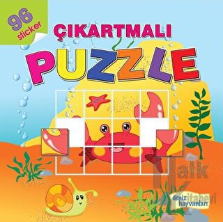 Deniz Hayvanları - Çıkartmalı Puzzle