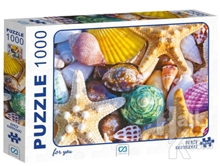 Deniz Kabukları - 1000 Parça Puzzle - Halkkitabevi