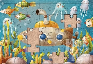 Denizaltı Ahşap Puzzle 54 Parça (LIV-05)