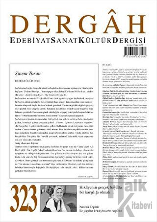 Dergah Edebiyat Kültür Sanat Dergisi Sayı: 323 Ocak 2017 - Halkkitabev