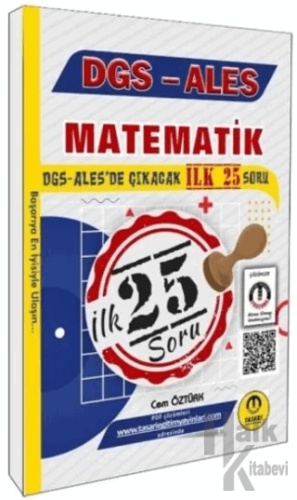 DGS ALES Matematik İlk 25 Çıkacak Soru Çözümlü - Halkkitabevi