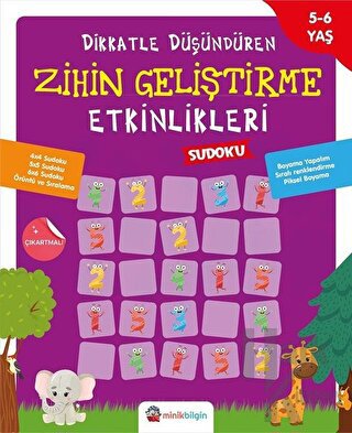 Dikkatle Düşündüren Zihin Geliştirme Etkinlikleri 3 - Sudoku - Halkkit