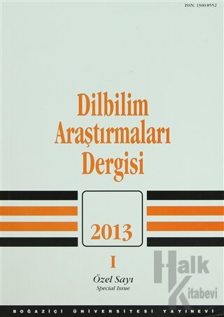 Dilbilim Araştırmaları Dergisi: 2013 / 1