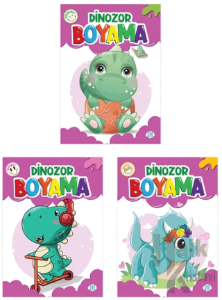 Dinozor Boyama Seti (3 Kitap)