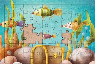 Dipteki Hazine Ahşap Puzzle 54 Parça (LIV-07) - Halkkitabevi