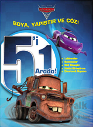 Disney Arabalar: 5'i 1 Arada Boya Yapıştır ve Çöz