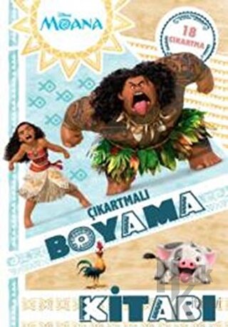 Disney Moana - Çıkartmalı Boyama Kitabı - Halkkitabevi