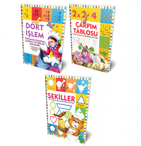 Dört işlem ve Şekiller 3 Kitap