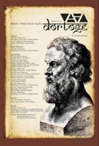 Dörtöğe Felsefe ve Bilim Tarihi Yazıları Hakemli Dergi Yıl: 10 Sayı: 20