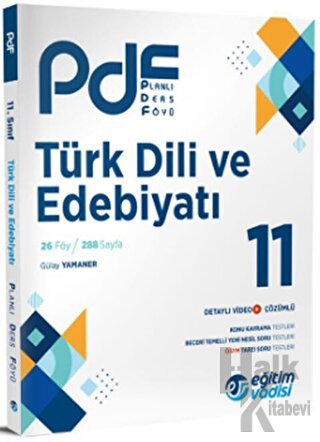 Eğitim Vadisi 11. Sınıf Türk Dili ve Edebiyatı PDF Planlı Ders Föyü